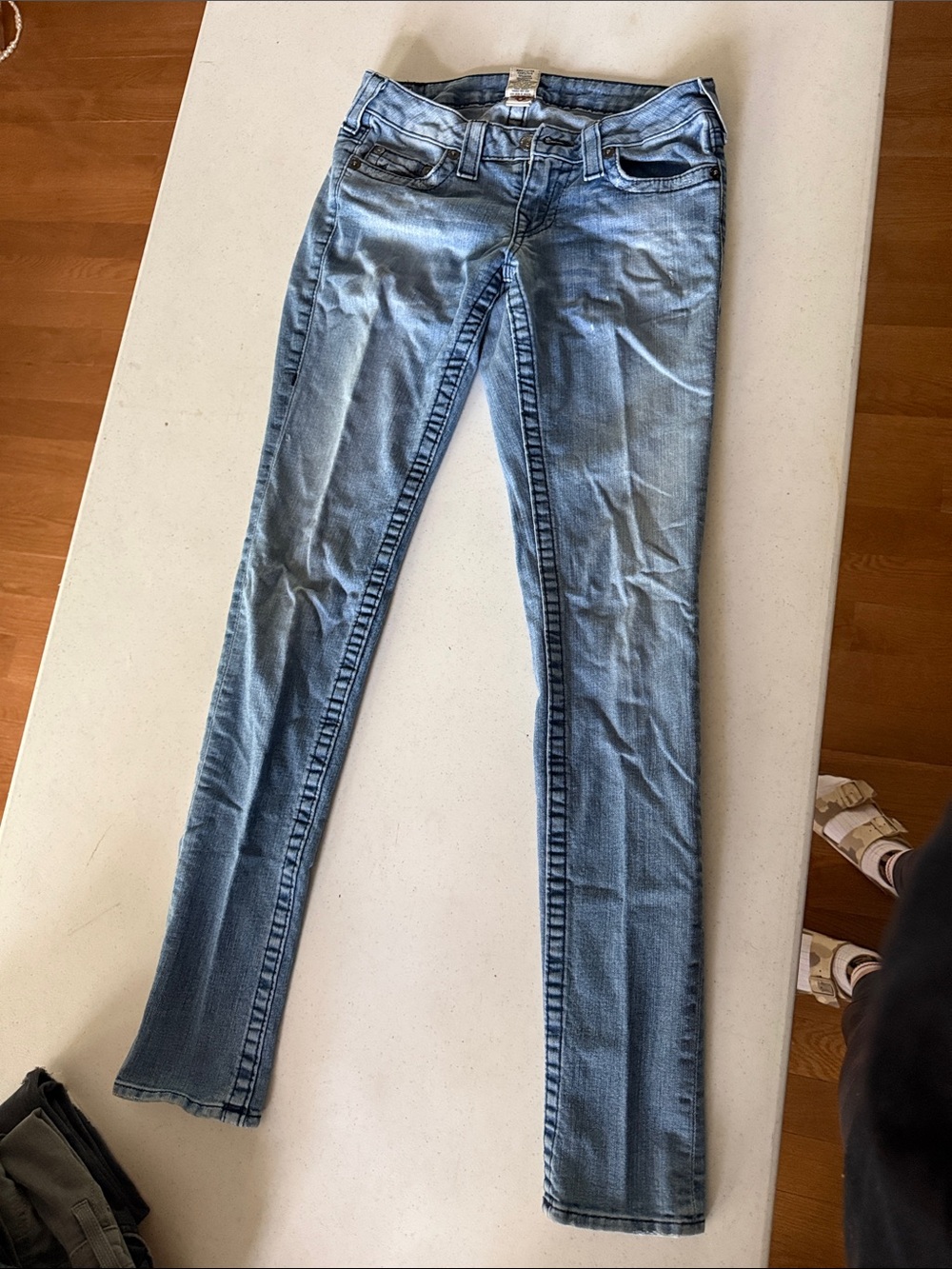 True Religion Light Blue Skinny Jeans for Women